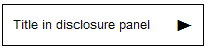 Collapsed disclosurepanel