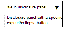 Expanded disclosurepanel