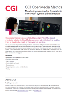 CGI OpenMedia Metrics - Factsheet